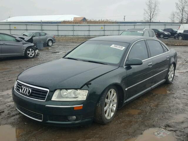 WAUML44E15N004359 - 2005 AUDI A8 L QUATT GREEN photo 2