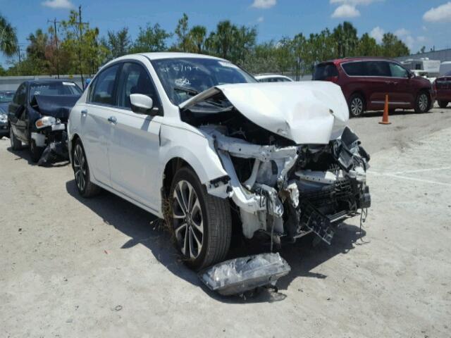 1HGCR2F53FA104231 - 2015 HONDA ACCORD SPO WHITE photo 1