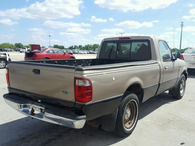 1FTYR10E22PB28082 - 2002 FORD RANGER GOLD photo 4