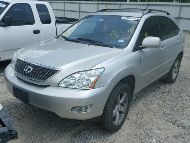 JTJGA31U840038187 - 2004 LEXUS RX 330 SILVER photo 2