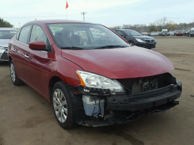 3N1AB7AP9DL775122 - 2013 NISSAN SENTRA S RED photo 1