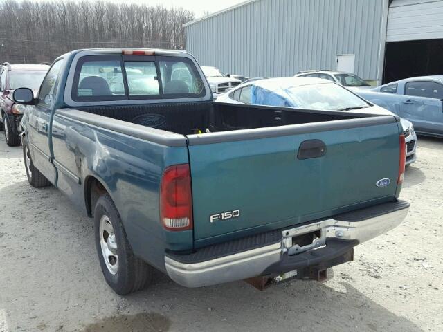 1FTDF17W0VNC86300 - 1997 FORD F150 GREEN photo 3