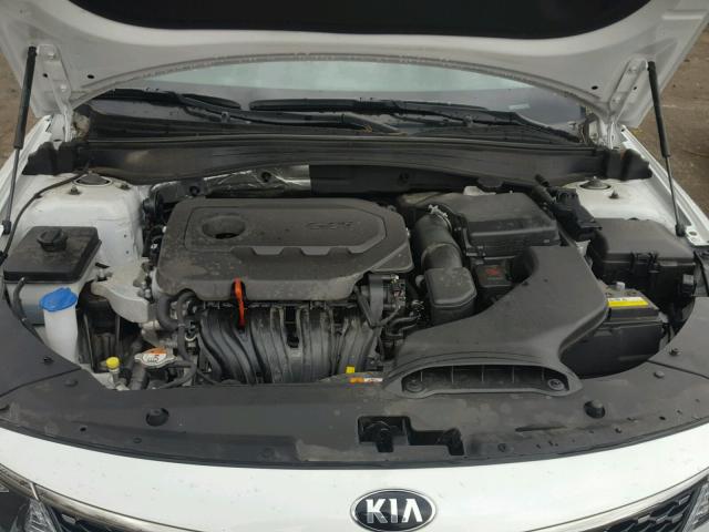 5XXGU4L37GG086741 - 2016 KIA OPTIMA EX WHITE photo 7