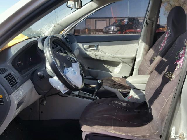 KNAFE222395587460 - 2009 KIA SPECTRA EX SILVER photo 5