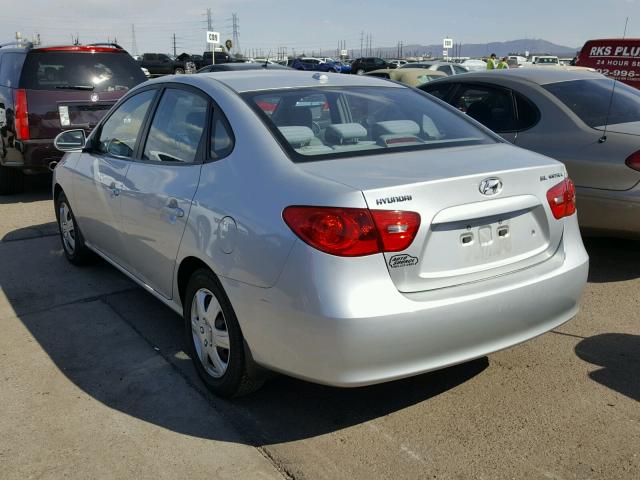 KMHDU46D17U071536 - 2007 HYUNDAI ELANTRA GL SILVER photo 3