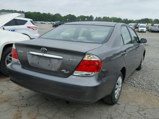 4T1BE32K65U521567 - 2005 TOYOTA CAMRY LE GRAY photo 4