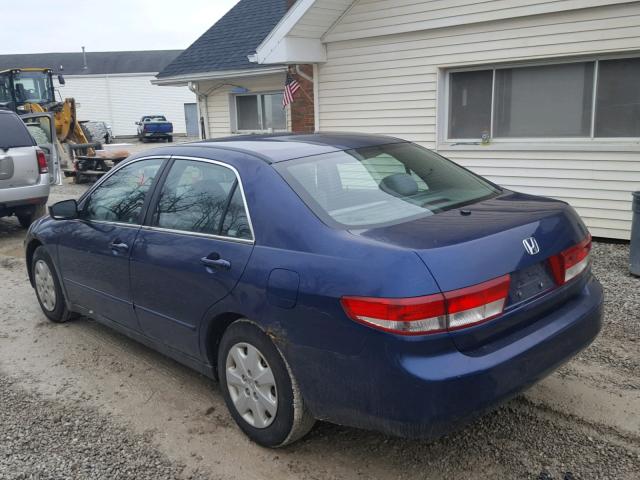 1HGCM56383A079899 - 2003 HONDA ACCORD LX BLUE photo 3