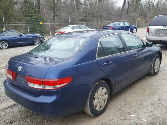 1HGCM56383A079899 - 2003 HONDA ACCORD LX BLUE photo 4