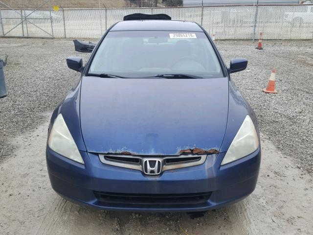 1HGCM56383A079899 - 2003 HONDA ACCORD LX BLUE photo 9