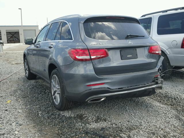 WDC0G4JB9GF013723 - 2016 MERCEDES-BENZ GLC 300 GRAY photo 3