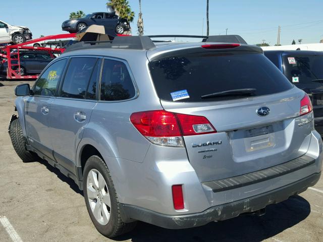 4S4BRCGC2C3267557 - 2012 SUBARU OUTBACK 2. SILVER photo 3