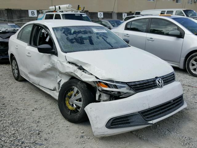 3VW2K7AJ3EM235190 - 2014 VOLKSWAGEN JETTA BASE 白色 照片 1