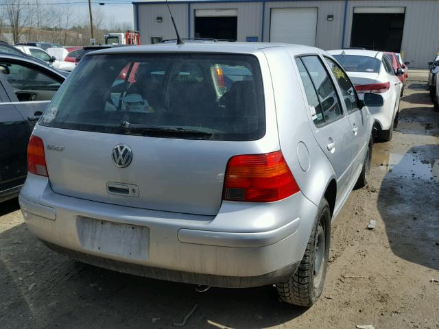 9BWGK61J724056571 - 2002 VOLKSWAGEN GOLF GLS SILVER photo 4