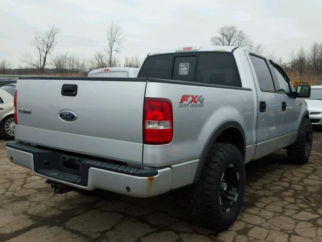 1FTPW14534FA17158 - 2004 FORD F150 SUPER SILVER photo 4