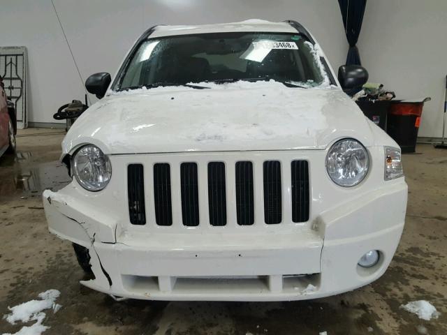 1J4NT4FB9AD521106 - 2010 JEEP COMPASS SP WHITE photo 9