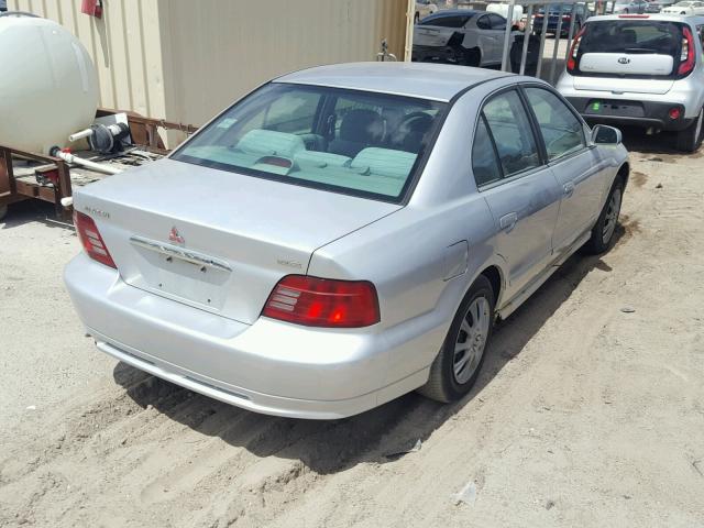 4A3AA46G91E081966 - 2001 MITSUBISHI GALANT ES SILVER photo 4