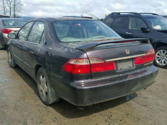 1HGCG1650WA016883 - 1998 HONDA ACCORD EX PURPLE photo 3