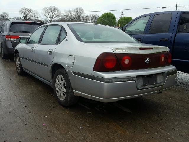 2G1WF52E919187687 - 2001 CHEVROLET IMPALA SILVER photo 3