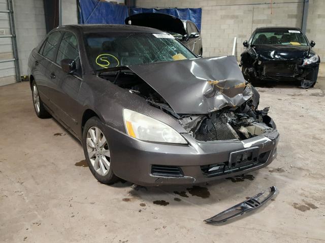 1HGCM66576A008964 - 2006 HONDA ACCORD EX GRAY photo 1