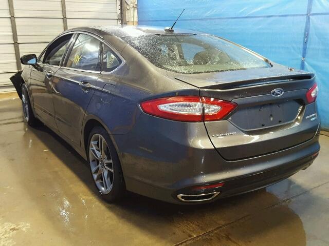 3FA6P0D97GR277372 - 2016 FORD FUSION TIT GRAY photo 3