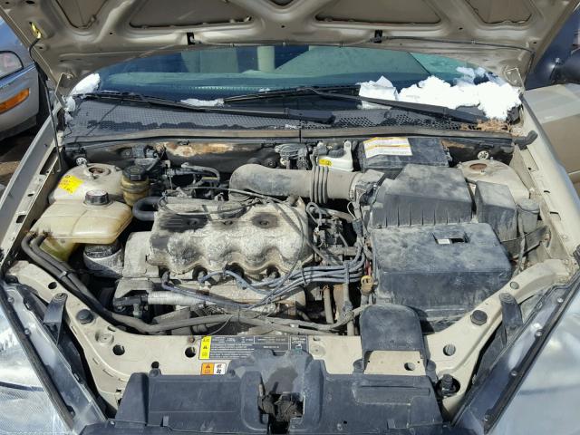 1FAFP34P71W115553 - 2001 FORD FOCUS SE BEIGE photo 7