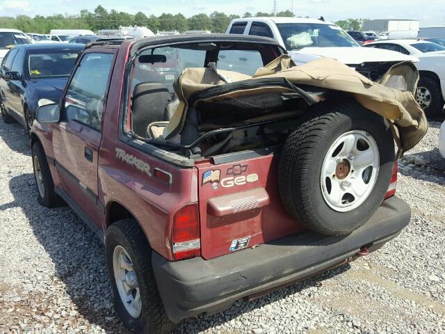 2CNBE1863V6900376 - 1997 GEO TRACKER RED photo 3