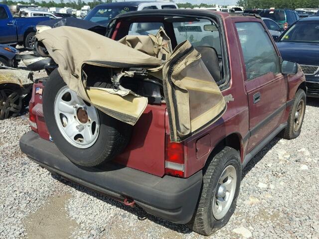 2CNBE1863V6900376 - 1997 GEO TRACKER RED photo 4