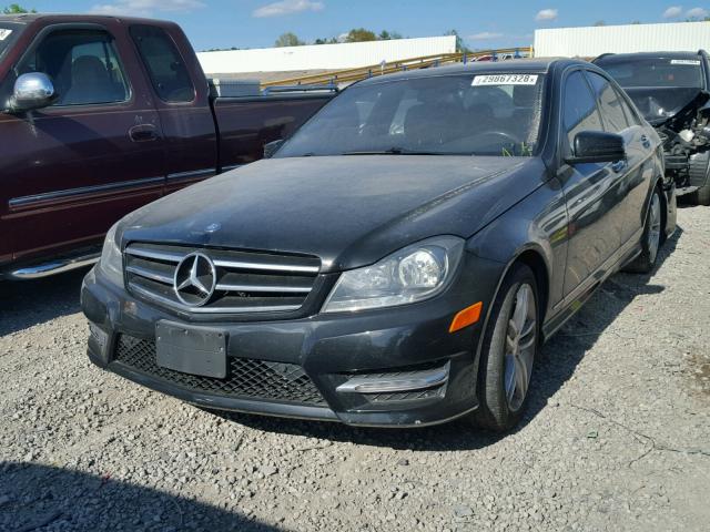 WDDGF4HB3ER313272 - 2014 MERCEDES-BENZ C 250 BLACK photo 2