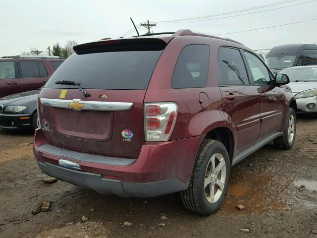 2CNDL73F276019633 - 2007 CHEVROLET EQUINOX LT BURGUNDY photo 4