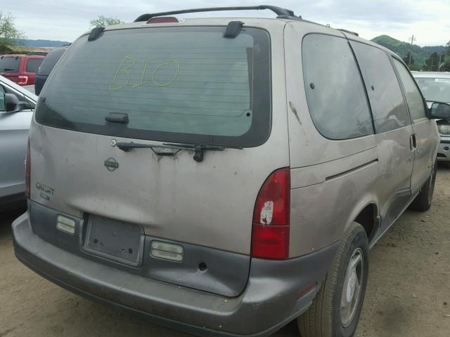 4N2DN11W2SD846375 - 1995 NISSAN QUEST XE TAN photo 4