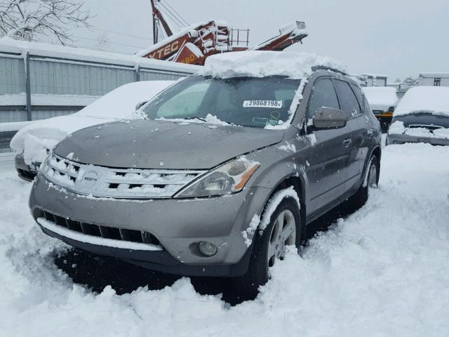 JN8AZ08W64W305559 - 2004 NISSAN MURANO SL GRAY photo 2