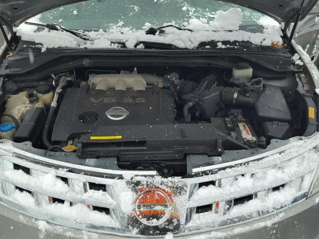 JN8AZ08W64W305559 - 2004 NISSAN MURANO SL GRAY photo 7