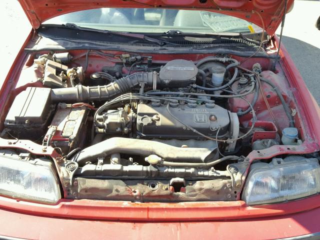 2HGED635XMH516051 - 1991 HONDA CIVIC DX RED photo 7