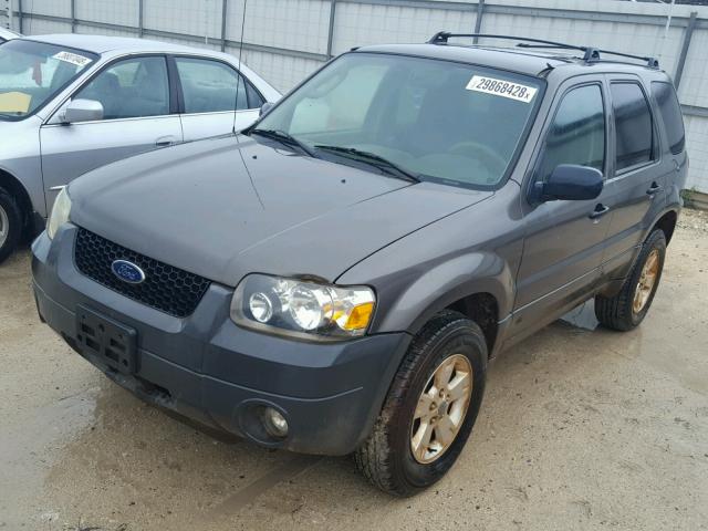 1FMYU93175KD51611 - 2005 FORD ESCAPE XLT SILVER photo 2