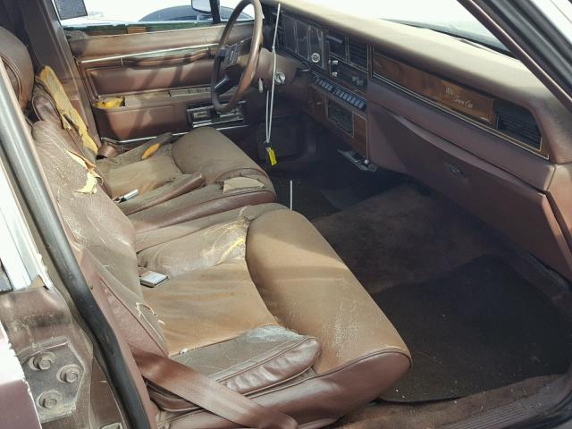 1LNBM82F1KY705029 - 1989 LINCOLN TOWN CAR S BROWN photo 5