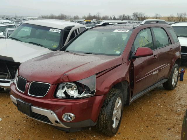 2CKDL63F676073699 - 2007 PONTIAC TORRENT BURGUNDY photo 9