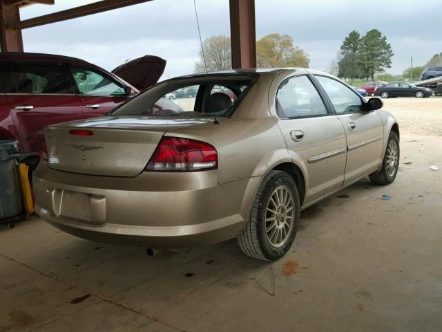 1C3EL56R74N201214 - 2004 CHRYSLER SEBRING LX GOLD photo 4