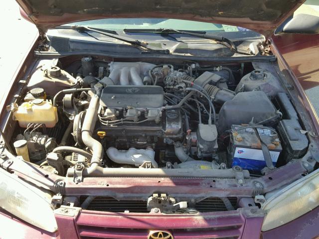 4T1BF22K5VU028163 - 1997 TOYOTA CAMRY CE BURGUNDY photo 7