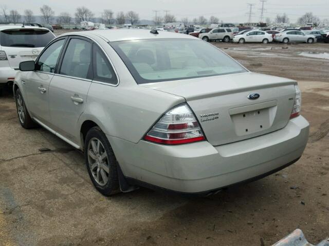 1FAHP24W48G130297 - 2008 FORD TAURUS SEL GRAY photo 3