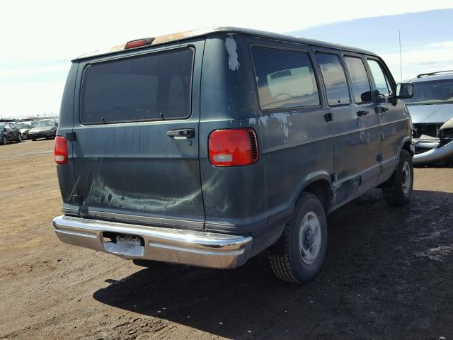 2B4HB15Y6TK115915 - 1996 DODGE RAM WAGON GREEN photo 4