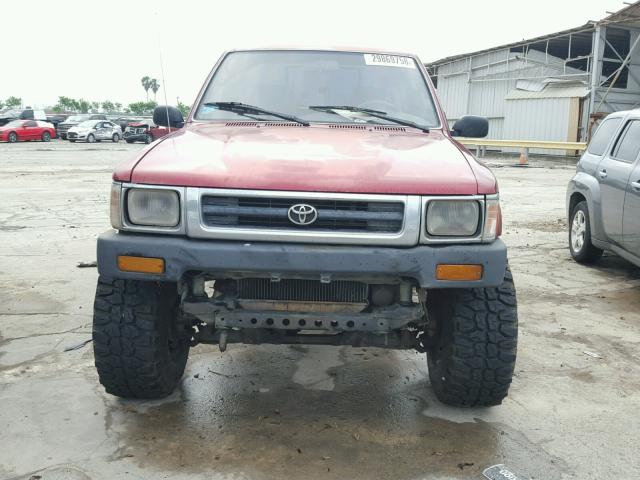 JT4RN01P1N0039658 - 1992 TOYOTA PICKUP 1/2 BURGUNDY photo 9