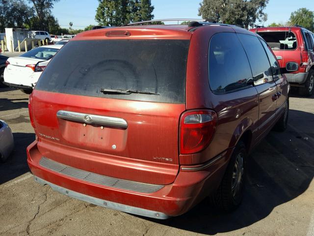 2C8GP64L45R164414 - 2005 CHRYSLER TOWN & COU RED photo 4