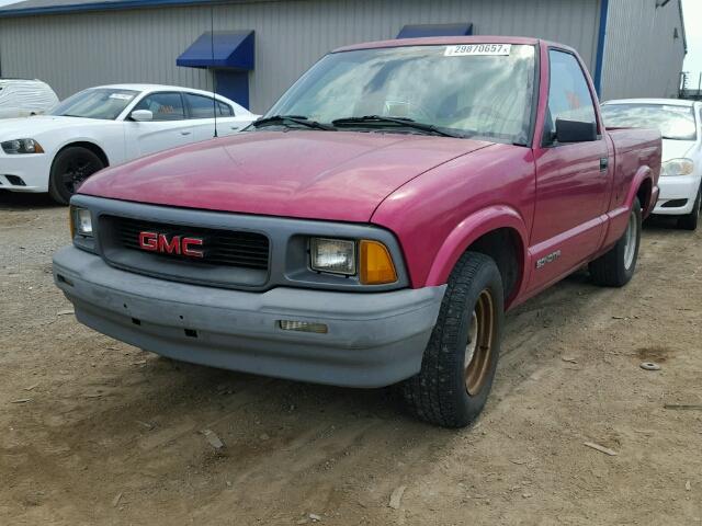 1GTCS1449RK505899 - 1994 GMC SONOMA PINK photo 2