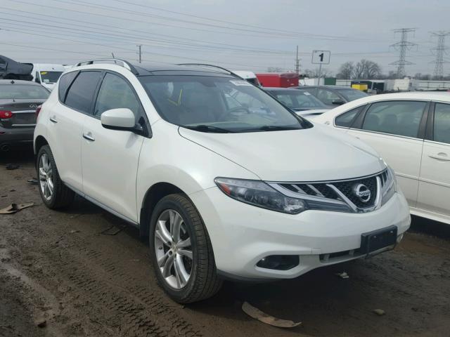 JN8AZ1MW6BW164517 - 2011 NISSAN MURANO S WHITE photo 1