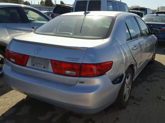 JHMCN36405C006265 - 2005 HONDA ACCORD HYB SILVER photo 4