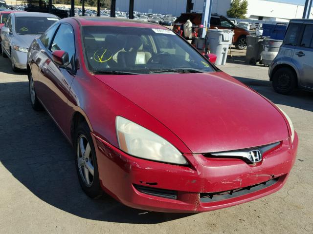 1HGCM72614A012767 - 2004 HONDA ACCORD EX RED photo 1