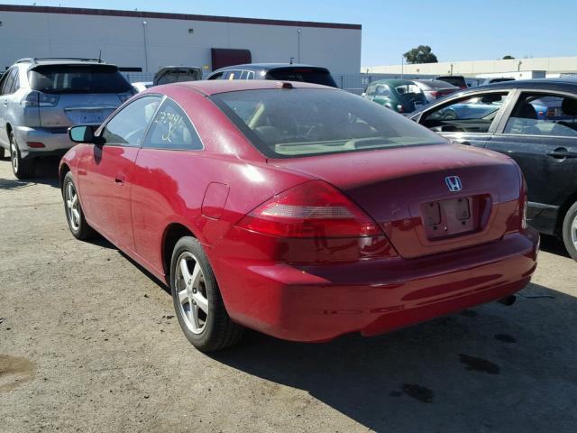 1HGCM72614A012767 - 2004 HONDA ACCORD EX RED photo 3