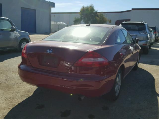 1HGCM72614A012767 - 2004 HONDA ACCORD EX RED photo 4