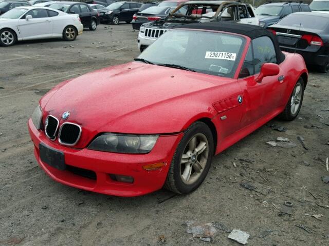 4USCH9348YLF86253 - 2000 BMW Z3 2.3 RED photo 2