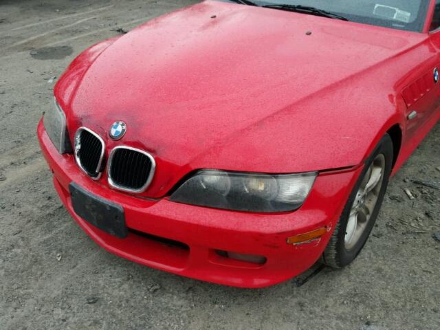 4USCH9348YLF86253 - 2000 BMW Z3 2.3 RED photo 9